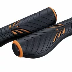 BIKE ATTITUDE Håndtag Sæt Orange/sort Med Gel