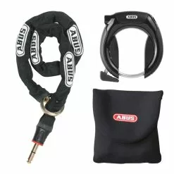 Abus ProShield 5950 Ringlås + Kæde Samt Sadeltaske 85 Cm